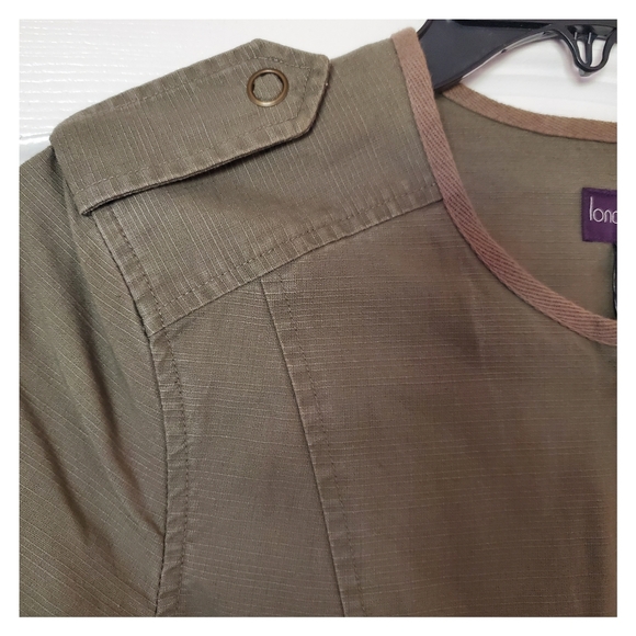 Military Green Slim Fit Jacket (Fits like a medium) - Picture 5 of 8